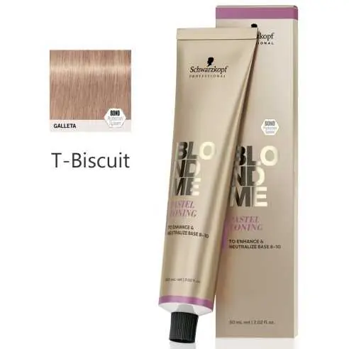 Schwarzkopf BlondMe Pastel Toning T-Biscuit 60 ml Superhinta
