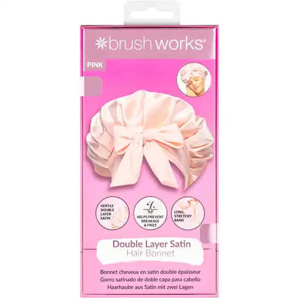 Rajoitettu Tarjous Brushworks Double Layer Satin Hair Bonnet
