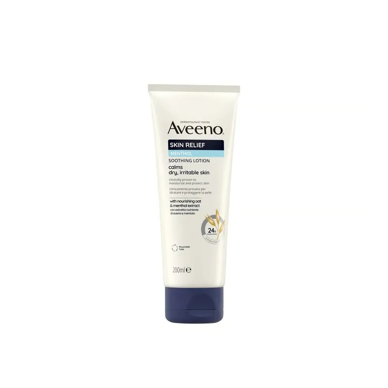 Kausialennus Aveeno Skin Relief Rauhoittava Emulsio Mentolilla 200ml Suomi Toimitus