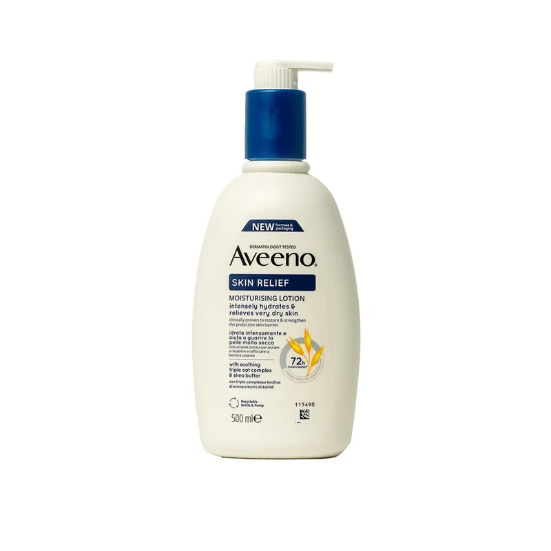 Aveeno Skin Relief Kosteuttava Emulsio 500ml Suomi Toimitus Heti Saatavilla
