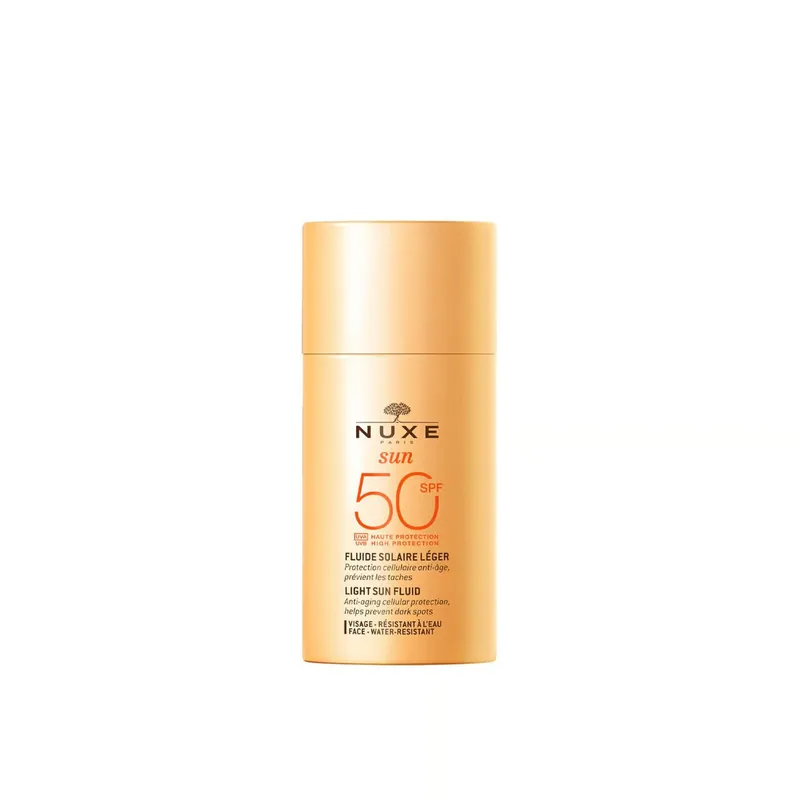 Ilmainen Palautus NUXE Sun Kevyt Fluidi Korkea Suoja SPF50 50ml Suomi Toimitus