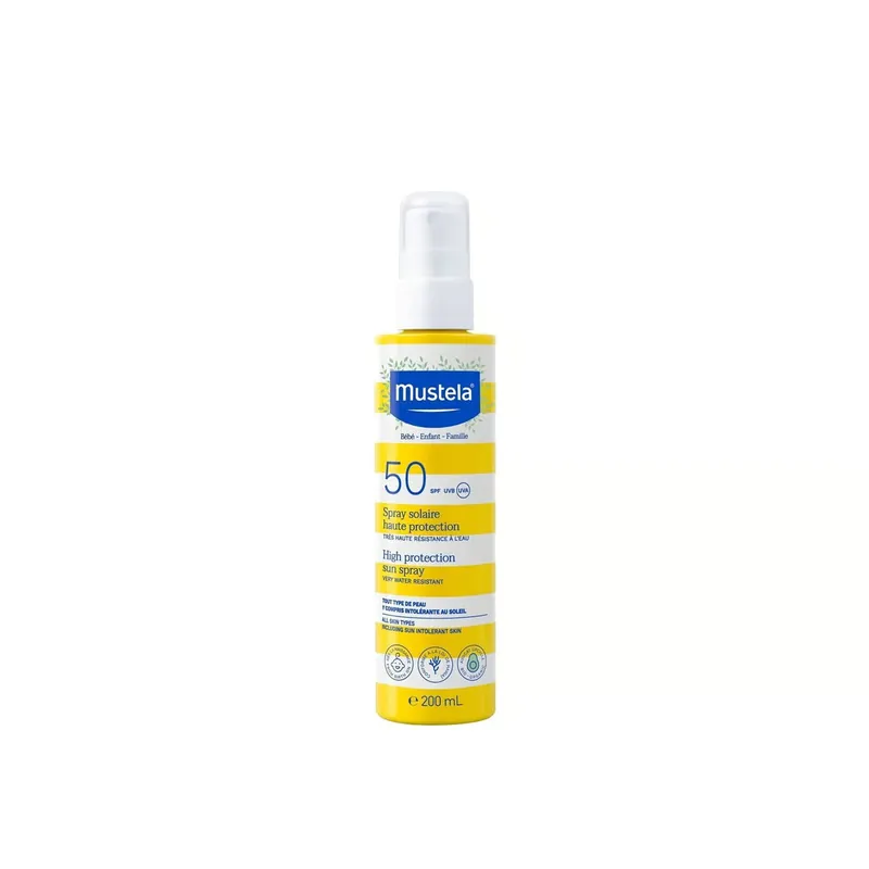 Mustela Sun Korkean Suojan Aurinkosuihke SPF50 Aurinkosuoja 200ml Suomi Toimitus Edullinen