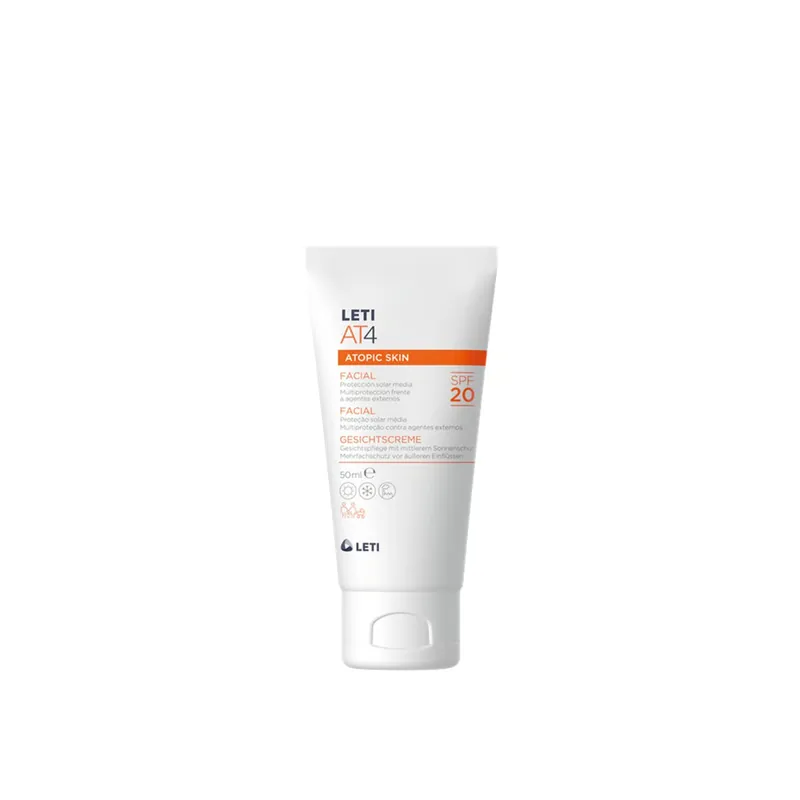 Alennus LETI AT4 Atooppisen Ihon Kasvovoide SPF20 50ml Suomi Toimitus
