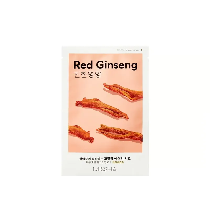 Nopea Toimitus Missha Airy Fit Kangasnaamio Punainen Ginseng 19g Suomi Toimitus