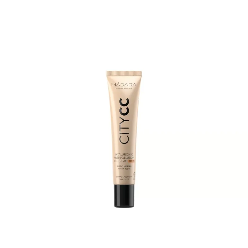 Asiakkaiden Suosikki Mádara City CC Hyaluronic Anti-Pollution CC -voide Medium SPF15 40ml Suomi Toimitus