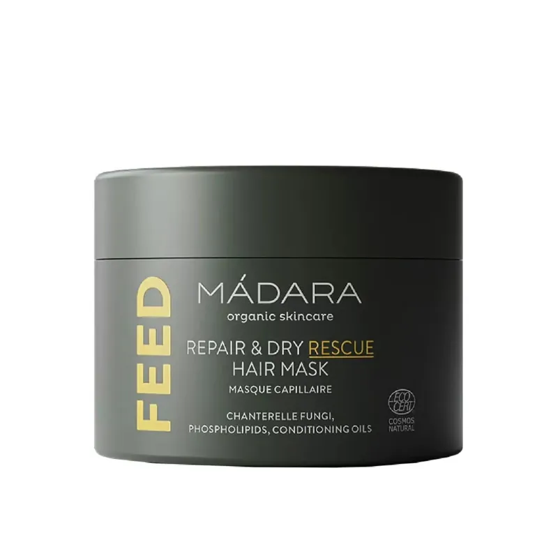 Ilmainen Palautus Mádara Feed Repair & Dry Rescue Hiusnaamio 180ml Suomi Toimitus