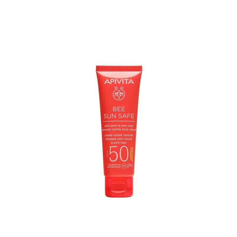 Osta Tänään APIVITA Bee Sun Safe Sävyttävä Kasvovoide Anti-Spot & Anti-Age SPF50 50ml Suomi Toimitus