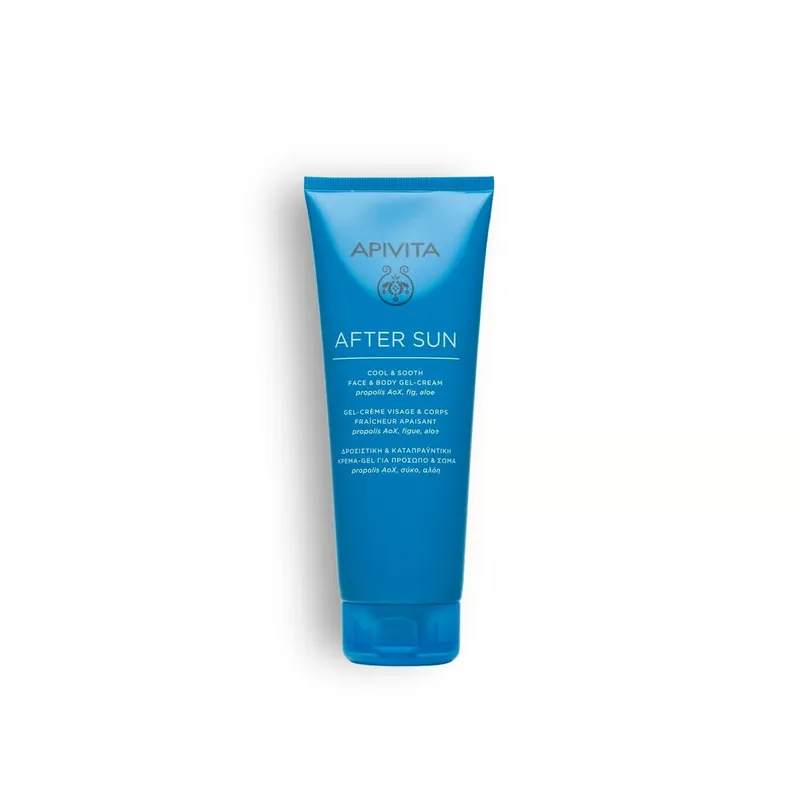 Suoraan Valmistajalta APIVITA After-Sun Cool & Sooth Kasvo- ja Vartalogeelivoide 200ml Suomi Toimitus