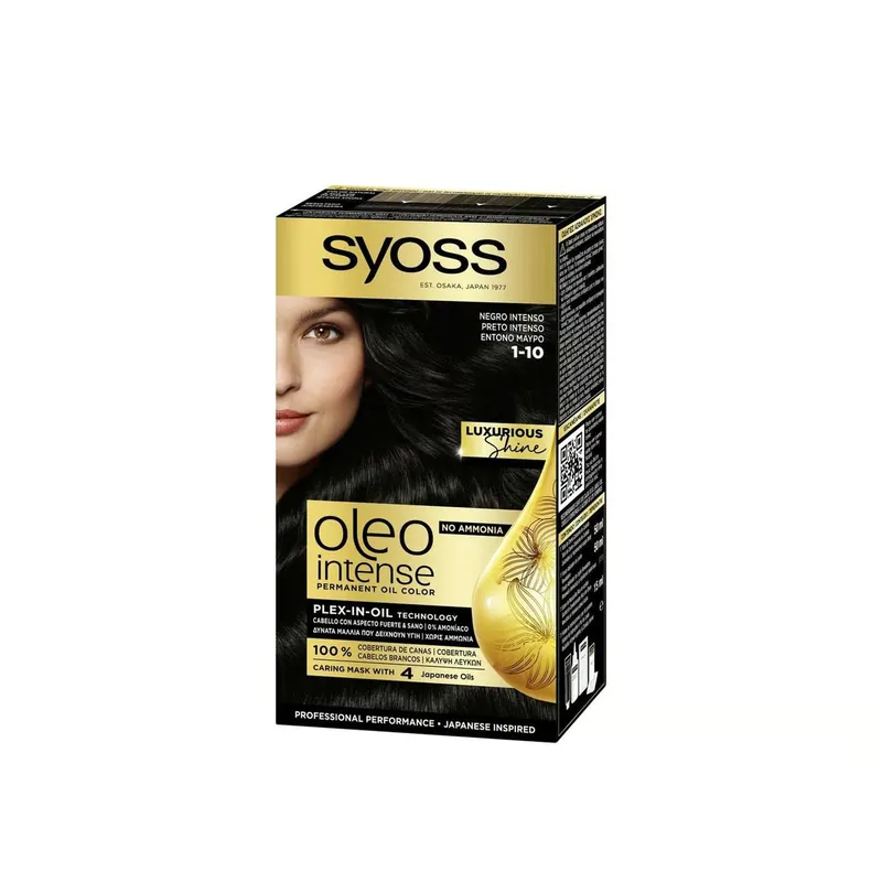 Päivän Tarjous Syoss Oleo Intense Kestovärjäävä Öljyväri Kestohiusväri 1-10 Intense Black Suomi Toimitus
