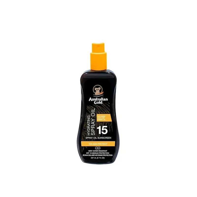 Australian Gold Öljysuihke Aurinkosuoja Kosteuttava Formula SPF15 237ml Suomi Toimitus Tarjous