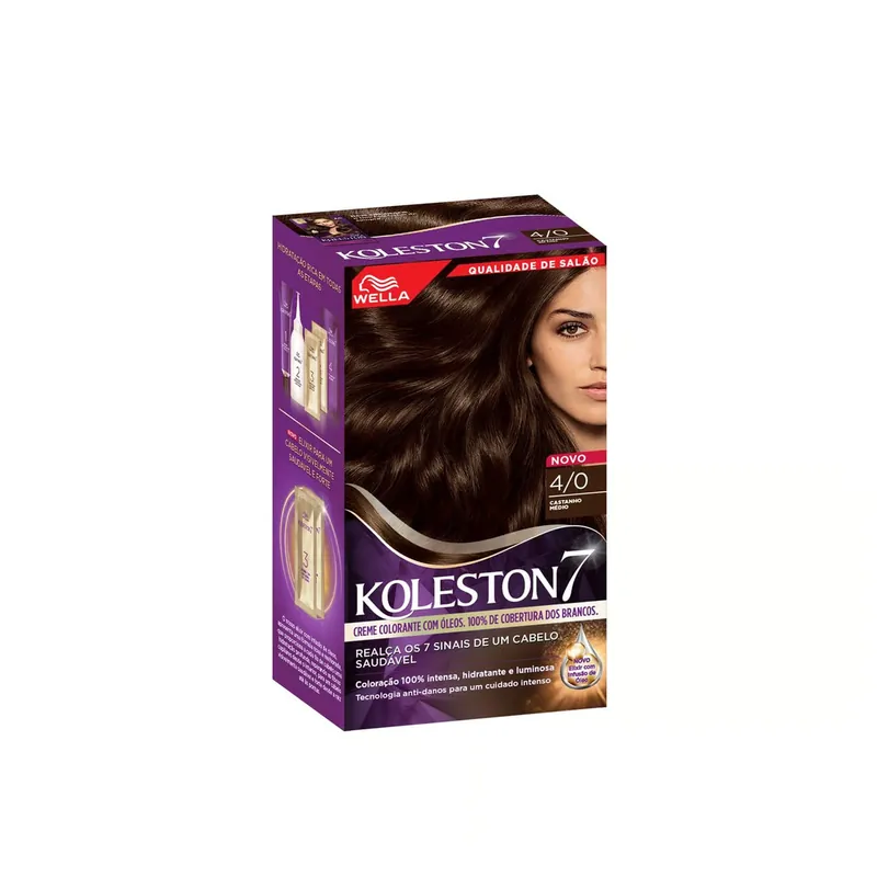 Tehdashinta Wella Koleston 4/0 Medium Brown Kestävä Hiusväri Suomi Toimitus