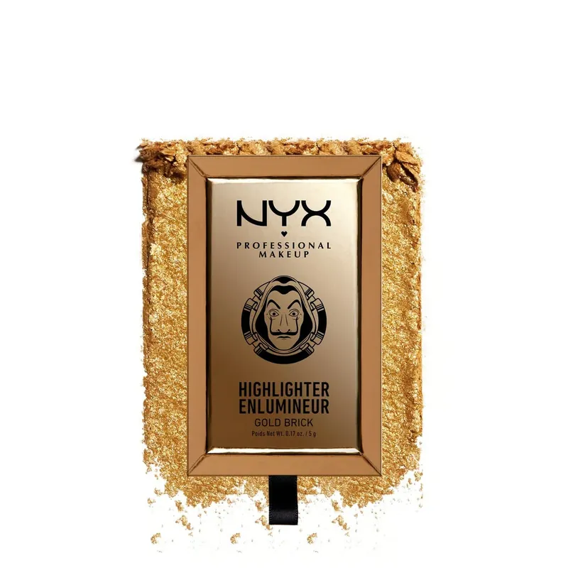Kampanjahinta NYX Pro Makeup La Casa de Papel Korostustuote Gold Brick 5g Suomi Toimitus