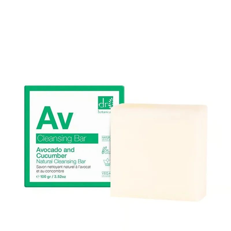 Dr. Botanicals Apothecary Avocado & Cucumber Puhdistuspalanen 100g Suomi Toimitus Sertifioitu