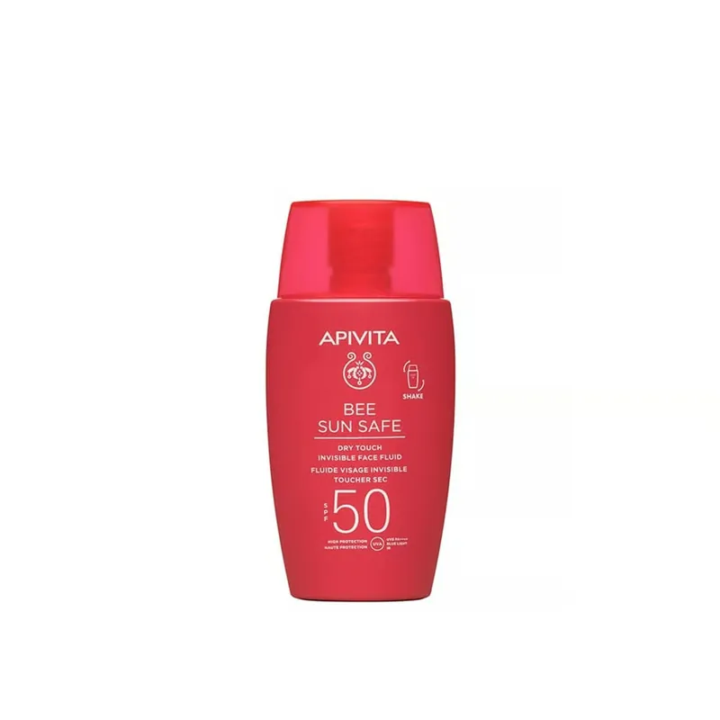 APIVITA Bee Sun Safe Dry Touch Näkymätön Kasvofluidi SPF50 50ml Suomi Toimitus Heti Saatavilla