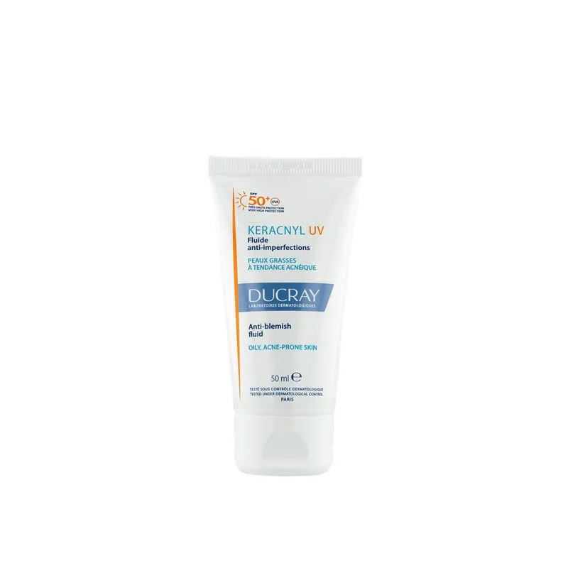 Ilmainen Palautus Ducray Keracnyl UV Epäpuhtauksia Ehkäisevä Fluidi SPF50+ 50ml Suomi Toimitus