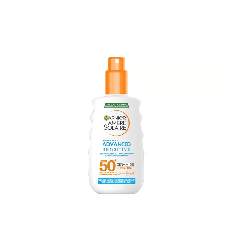 Osta Tänään Garnier Ambre Solaire Sensitive Advanced Aurinkosuihke SPF50+ Suomi Toimitus