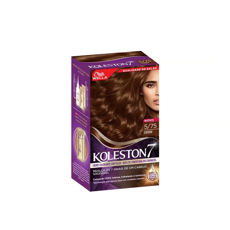 Wella Koleston 7 5/75 Elegant Brown Kestävä Hiusväri Suomi Toimitus Tukkuhinta