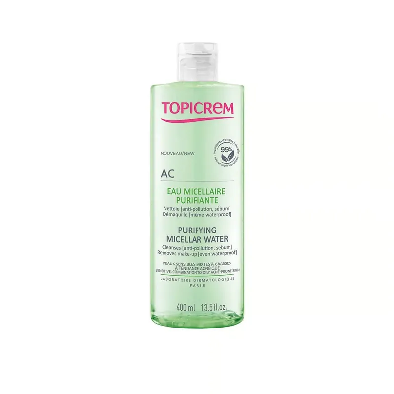 Sertifioitu Topicrem AC Purifying Micellar Water 400ml Suomi Toimitus