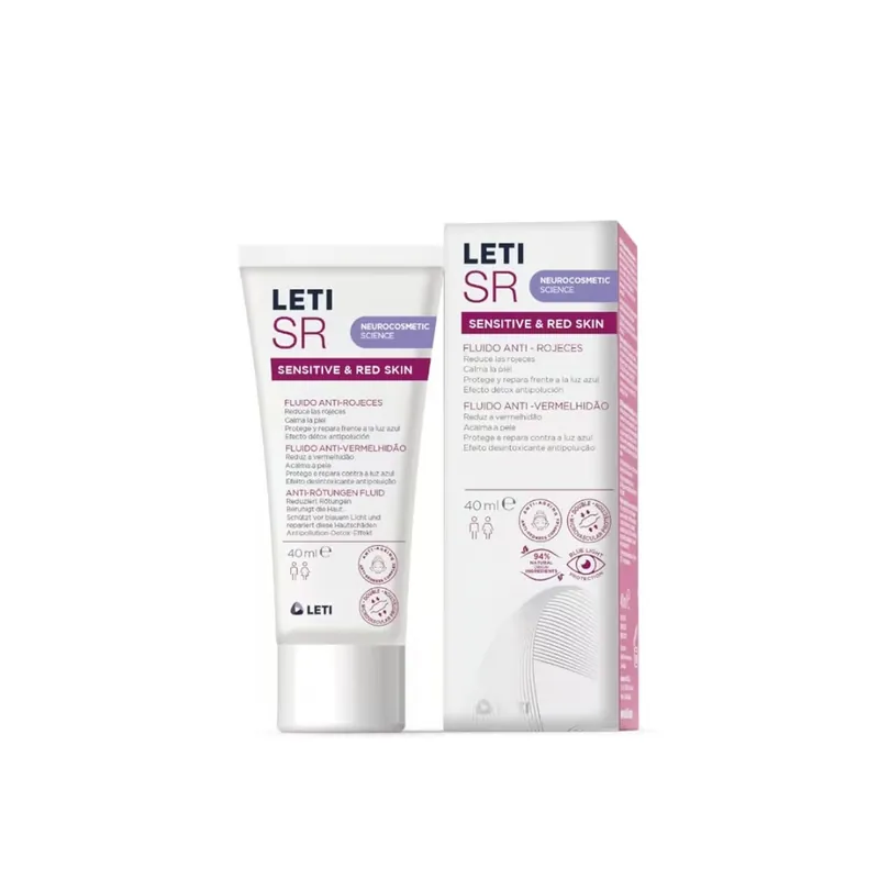 LETI SR Herkkä & Punoittava Iho Punoitusta Ehkäisevä Fluidi 40ml Suomi Toimitus Pakollinen (Must-Have)