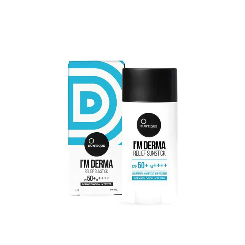 Suntique I‘m Derma Relief Aurinkopuikko SPF50+ 15g Suomi Toimitus Viikonlopputarjous