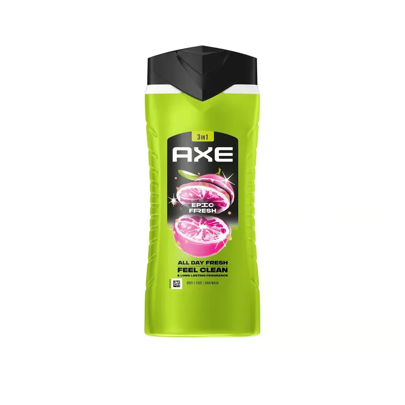 Uutuus Axe Epic Fresh 3-In-1 Suihkugeeli 400ml Suomi Toimitus