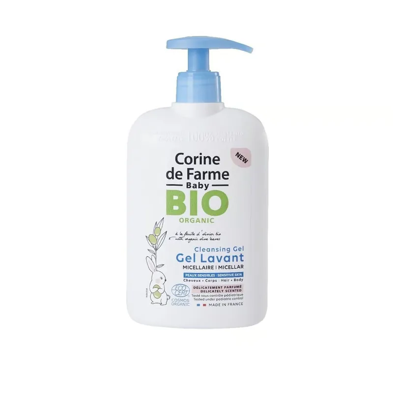 Corine de Farme Baby Bio Puhdistava Miselligeeli Luomu-Oliivinlehdillä 500ml Suomi Toimitus Löytö