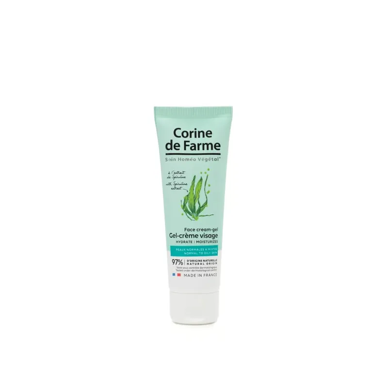 Corine de Farme Kasvojen Voidegeeli Spirulina-uutteella 50ml Suomi Toimitus Älä Missaa