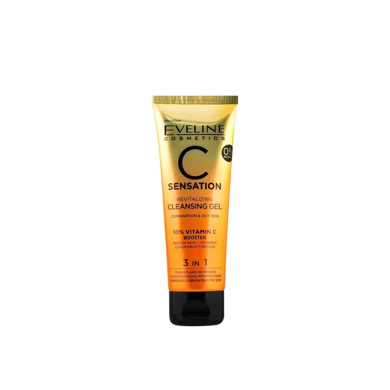 Uusi Kokoelma Eveline Cosmetics C Sensation 3-Osainen Elvyttävä Puhdistusgeeli 150ml Suomi Toimitus