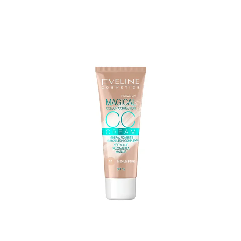 Päivän Tarjous Eveline Cosmetics Magical Color Correction CC-Voide SPF15 52 Medium Beige 30ml Suomi Toimitus