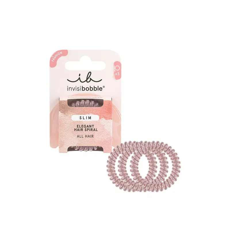 Viikonlopputarjous invisibobble Slim Elegant Kampausspiraali Pink Monocle x3 Suomi Toimitus