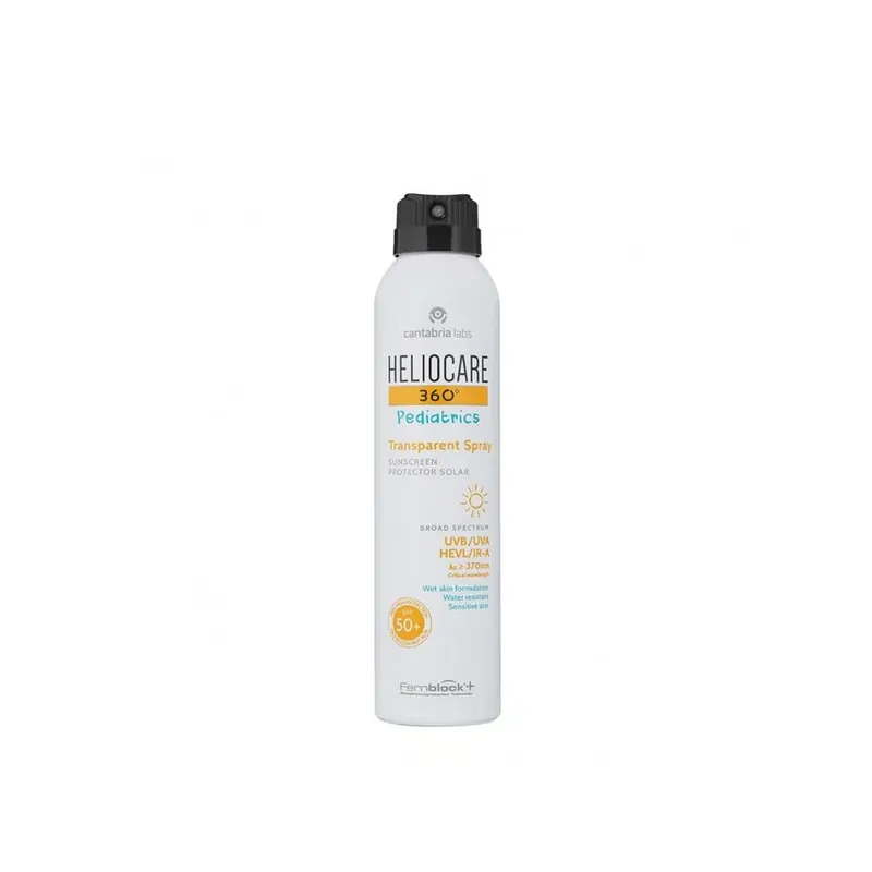 Aito Heliocare 360º Pediatrics Läpinäkyvä Aurinkosuojasuihke SPF50+ 200ml Suomi Toimitus