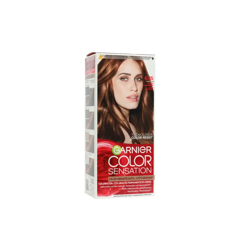 Alennus Garnier Color Sensation Kestävä Hiusväri 6.35 Caramel Blond Suomi Toimitus