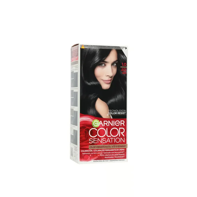 Kausialennus Garnier Color Sensation Kestovärimuutos 1.0 Ultra Black Suomi Toimitus