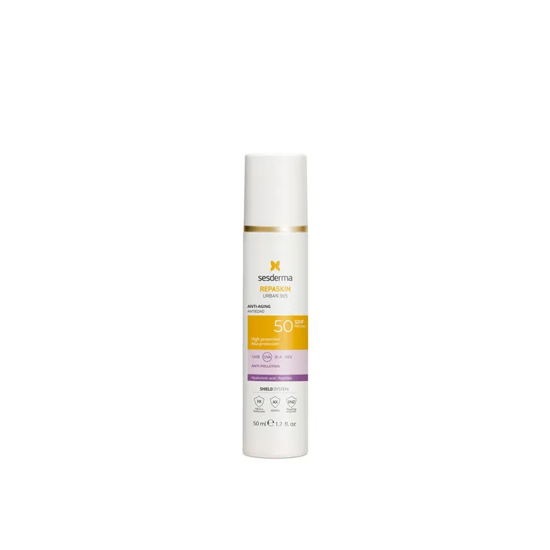 Tarjoushinta Sesderma Repaskin Urban 365 Ikääntymistä Ehkäisevä Kasvojen Aurinkosuoja SPF50 50ml Suomi Toimitus