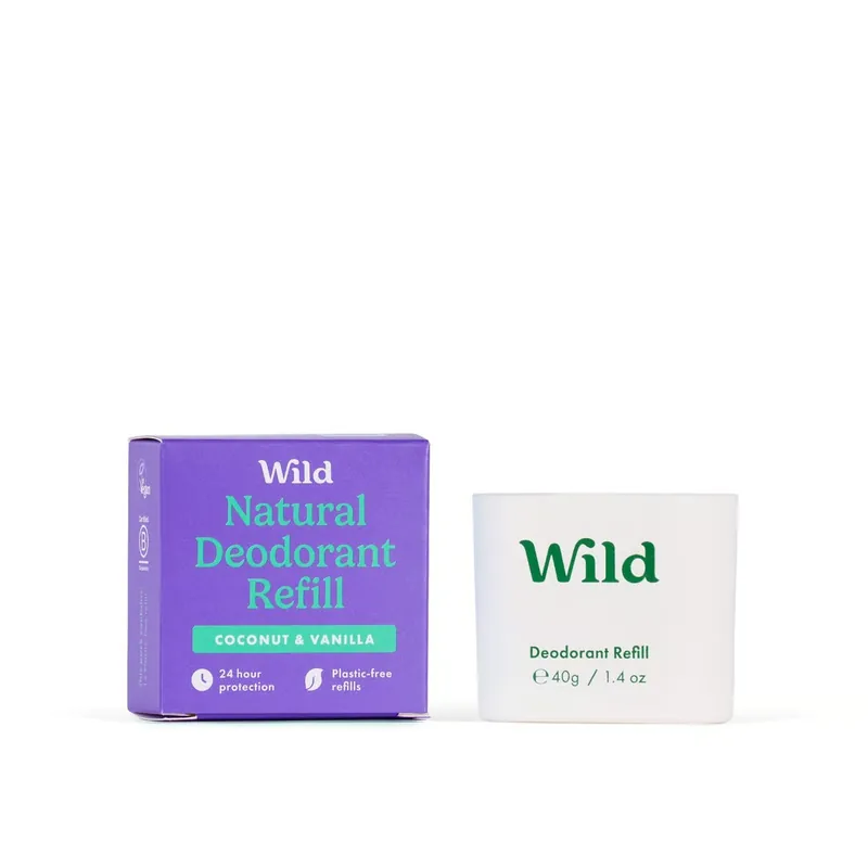 Päivän Tarjous Wild Natural Deodorantin Täyttöpakkaus Coconut & Vanilla 40g Suomi Toimitus