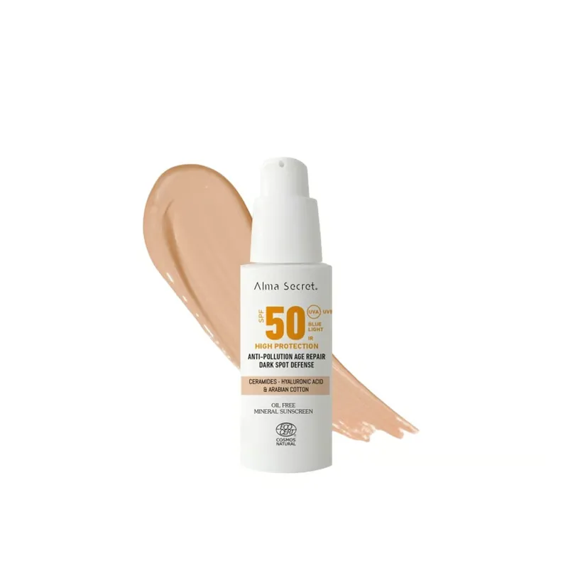 Alma Secret Aurinkovoide Kasvoille SPF50 Sand 50ml Suomi Toimitus Alennus