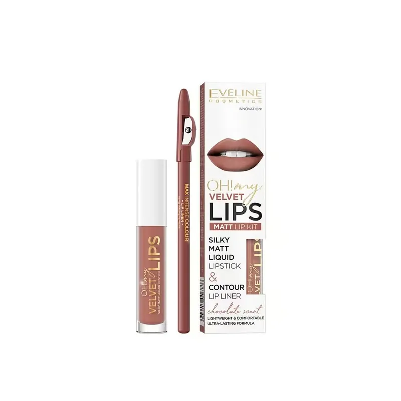 Eveline Cosmetics Oh! My Velvet Lips Matta Huulisetti 12 Praline Eclair Suomi Toimitus Uutuus