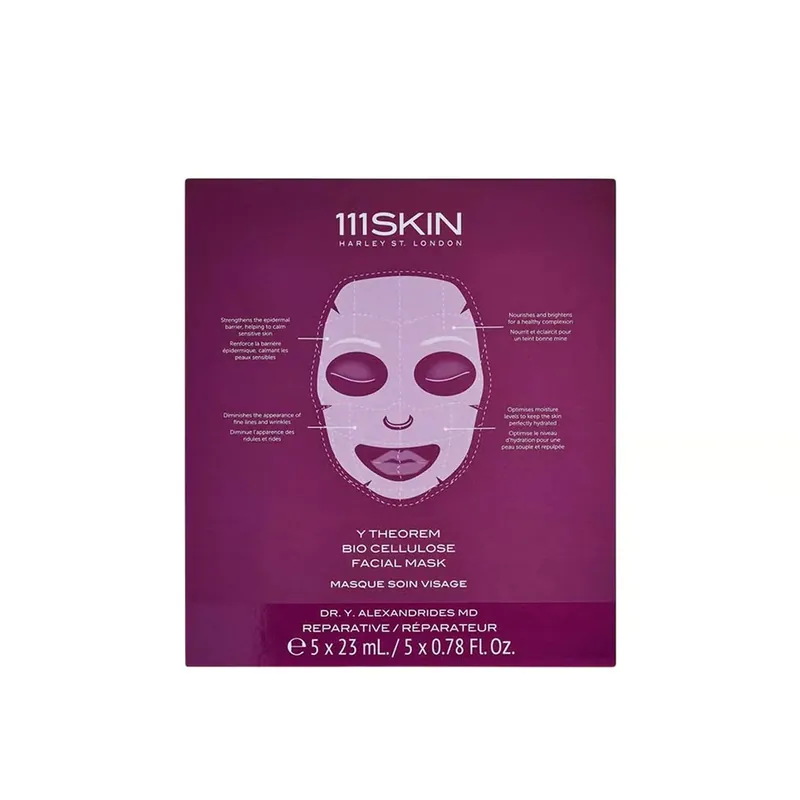 111SKIN Y Theorem Bio Cellulose -kasvonaamio Laatikko 5x23ml Suomi Toimitus Viimeinen Mahdollisuus