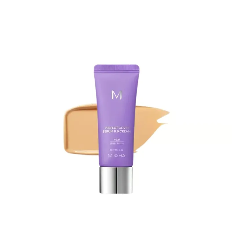 Missha M Perfect Cover Seerumi BB-Voide SPF50+ 27 Honey Beige 20ml Suomi Toimitus Merkkituote