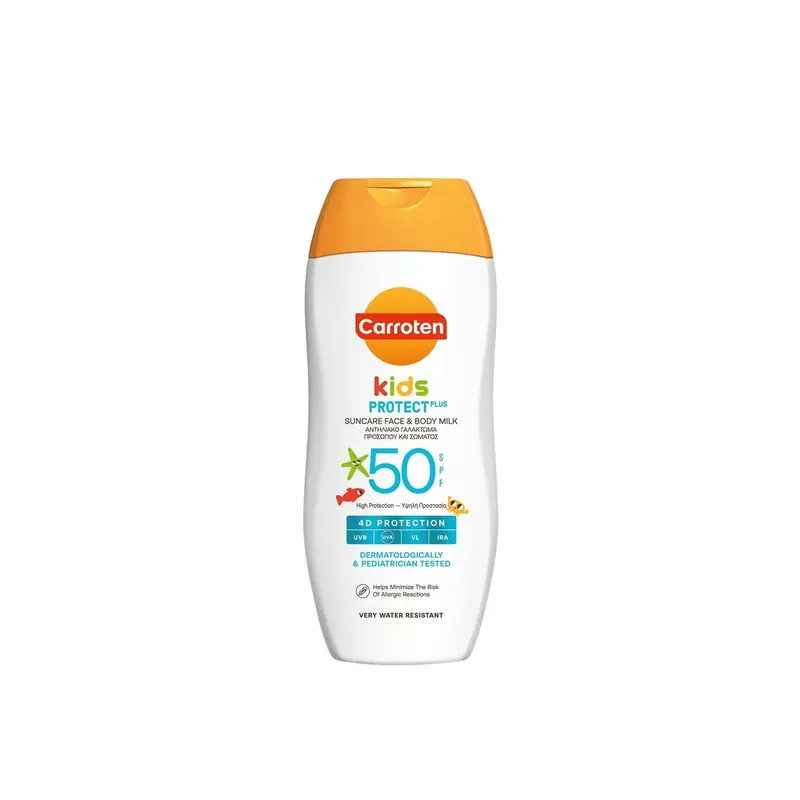 Carroten Kids Protect Plus Kasvo- ja Vartalomaito SPF50 200ml Suomi Toimitus Eniten Myyty