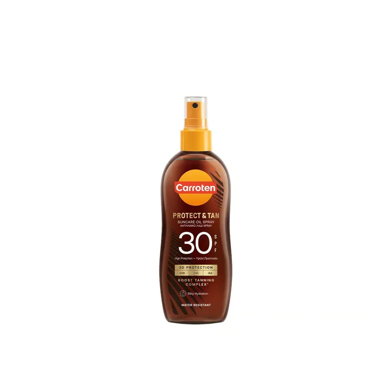 Carroten Protect & Tan Suojaava Rusketusöljysuihke SPF30 150ml Suomi Toimitus Eniten Myyty