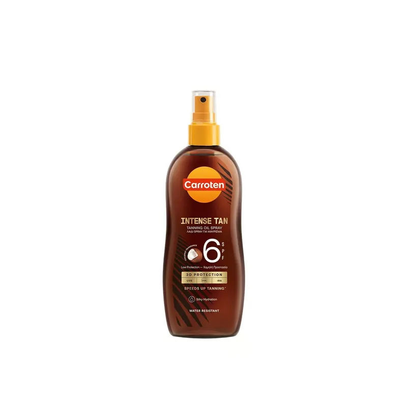 Carroten Intense Tan Rusketusöljysuihke SPF6 200ml Suomi Toimitus Uusi Malli