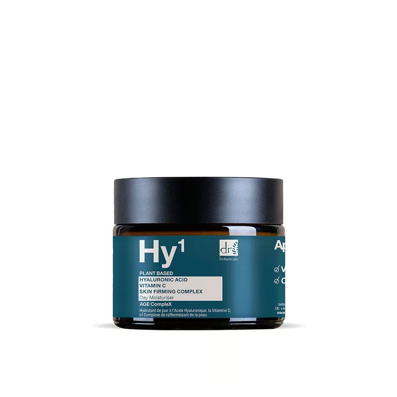 Dr. Botanicals Hy1 Hyaluronihappo, C-Vitamiini Ihoa Kiinteyttävä Kompleksi Päivävoide 60ml Suomi Toimitus Poisto