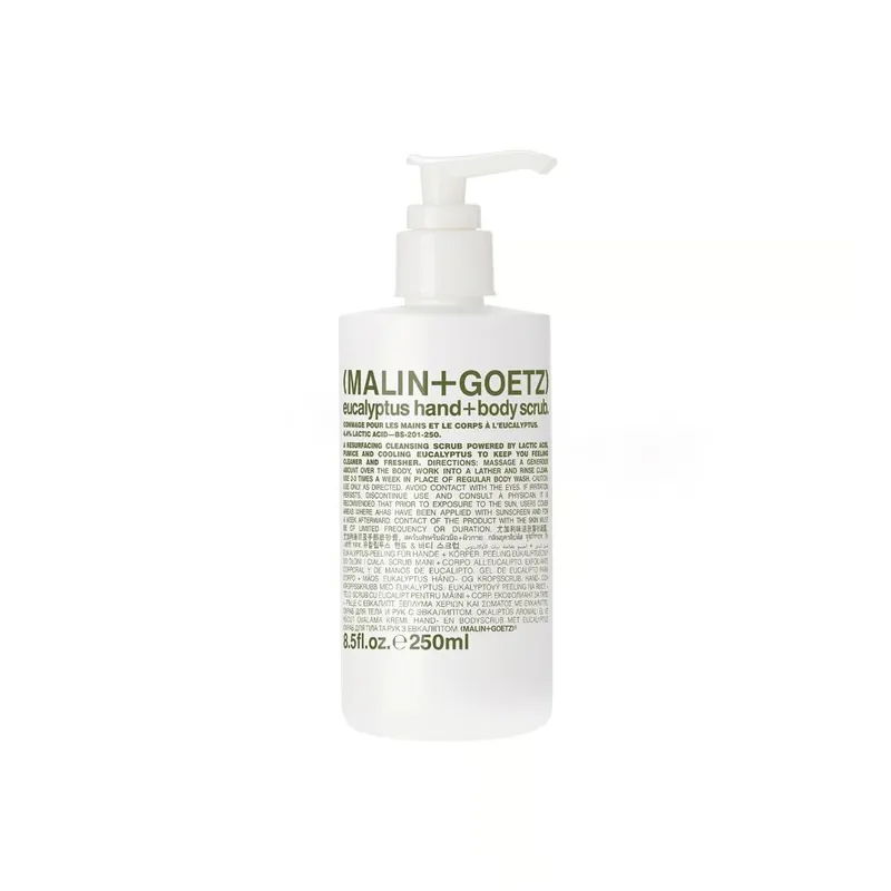 MALIN+GOETZ Eucalyptus Käsi- + Vartalokuorinta 250ml Suomi Toimitus Eniten Myyty