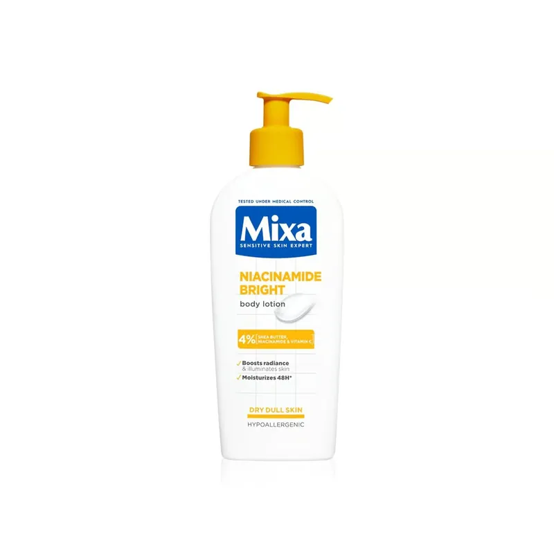 Loppuunmyynti Mixa Niacinamide Bright Kirkastava Vartalovoide 250ml Suomi Toimitus