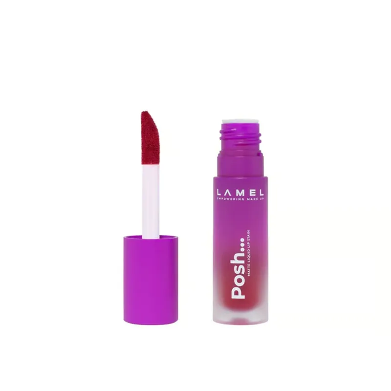 Lamel Posh... Matte Nestemäinen Huulipuna 407 Wine Red 4ml Suomi Toimitus Uutuus