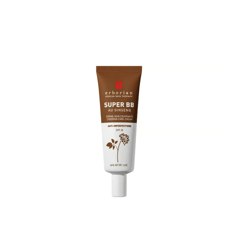 Erborian Super BB Ginsengillä Peittävä Hoitovoide SPF20 Chocolat 40ml Suomi Toimitus Pikatoimitus