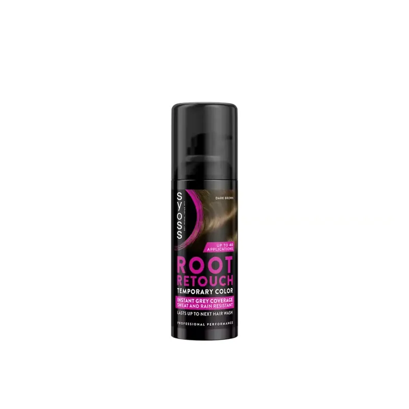 Syoss Root Retouch Väliaikainen Värisuihke Dark Brown 120ml Suomi Toimitus Aito