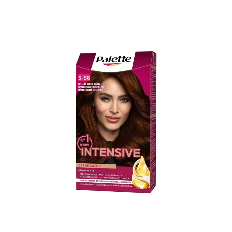 Alkuperäinen Schwarzkopf Palette Intensive Creme Color Kestävä Hiusväri 5-68 Light Chocolate Brown Suomi Toimitus