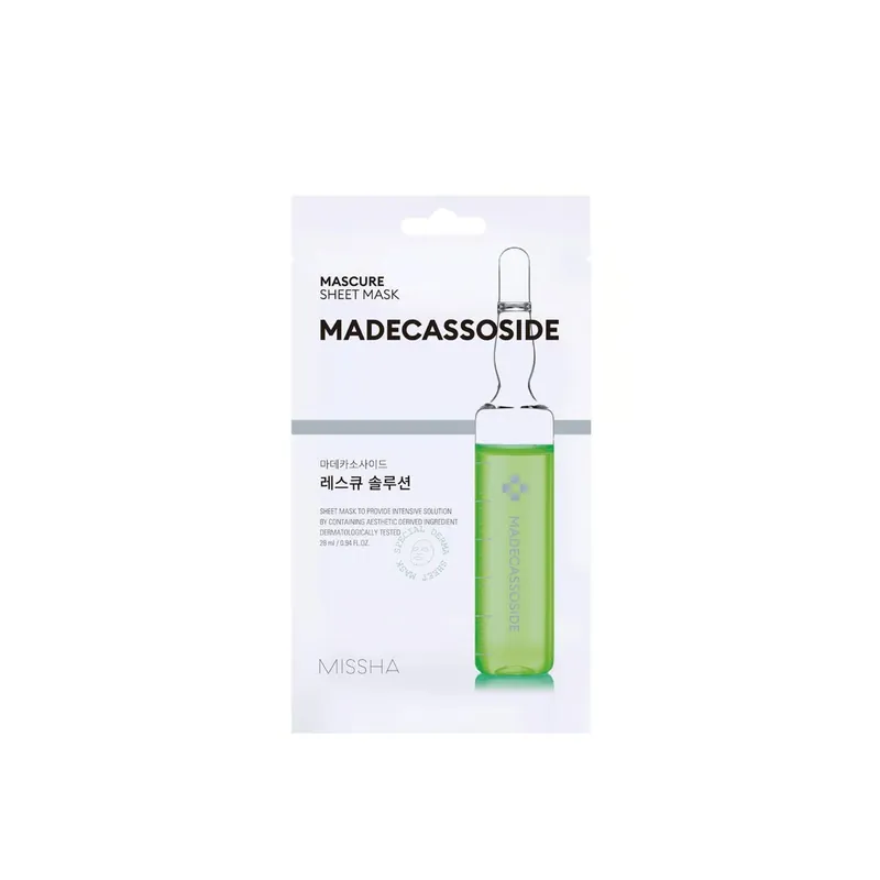 Tarjoushinta Missha Mascure Rescue Solution Madecassoside -kangasnaamio 28ml Suomi Toimitus